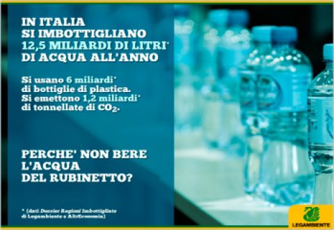 Legambiente Acqua in bottiglia: un business tutto italiano